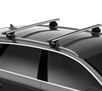  Багажник Thule WingBar Evo на крышу Porsche Cayenne, 5-dr SUV c 2018 г., интегрированные рейлинги компании RackWorld