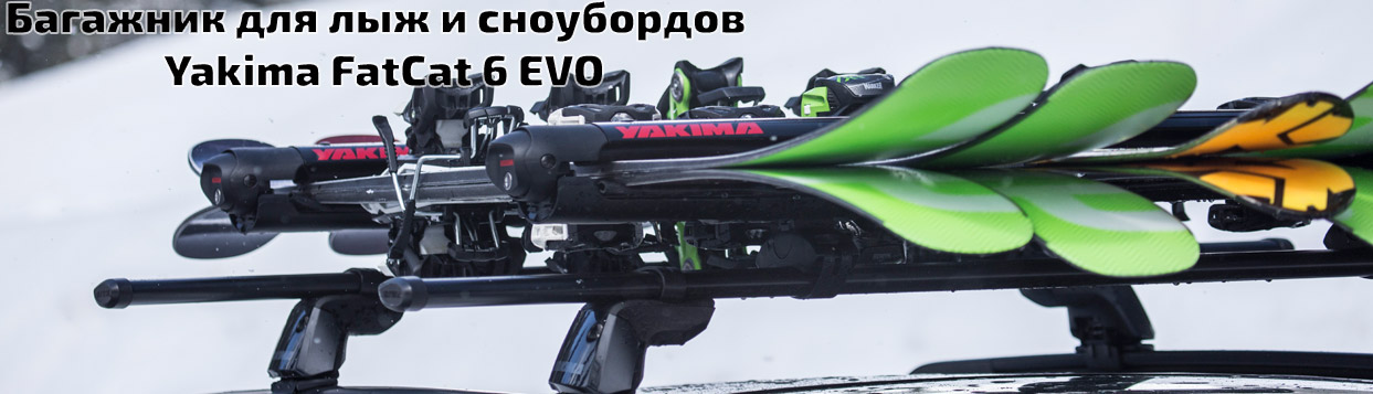 Багажник для лыж и сноубордов  Yakima FatCat 6 EVO Black