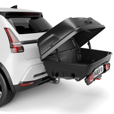  Автомобильный бокс на фаркоп Hapro Boxer M 340 Hexagon black, черный компании RackWorld