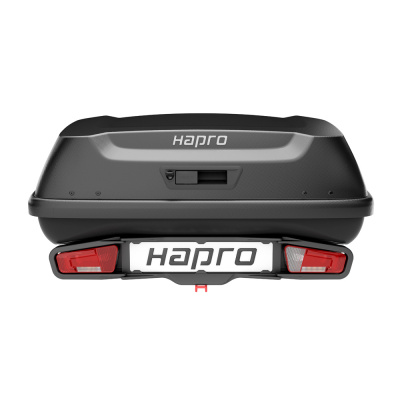  Автомобильный бокс на фаркоп Hapro Boxer M 340 Hexagon black, черный компании RackWorld