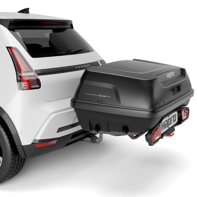  Автомобильный бокс на фаркоп Hapro Boxer M 340 Hexagon black, черный компании RackWorld