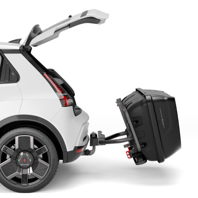  Автомобильный бокс на фаркоп Hapro Boxer M 340 Hexagon black, черный компании RackWorld